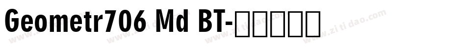 Geometr706 Md BT字体转换